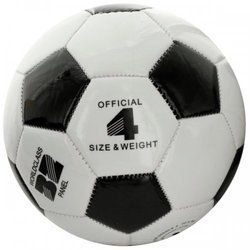 Size 4 Black & White Glossy Soccer Ball (pack of 2)
