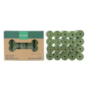 EPI Environmentally Friendly Degradable Pet Garbage Bag (Option: Green 20 Rolls Boxedset-Tasteless)